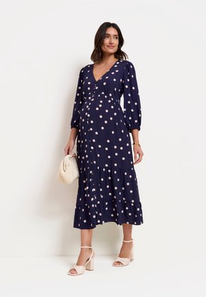 Seraphine, MATERNITY & NURSING - Jurk - navy blue polka dot