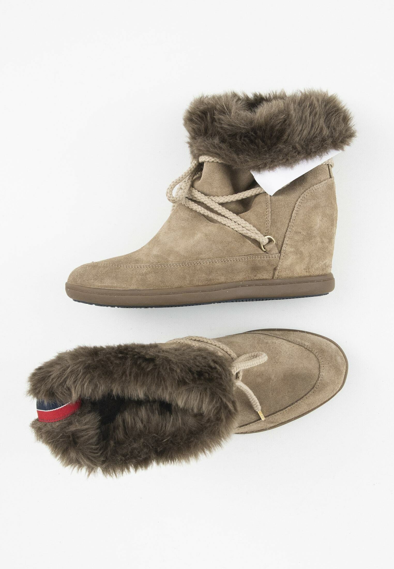 Tommy Hilfiger Botines de cuña - beige - Zalando.es