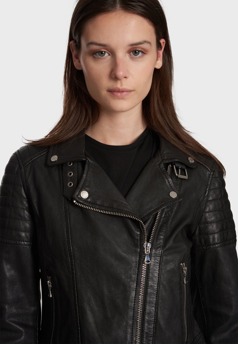 Damen Leichte Jacken | Oakwood SALOME Lederjacke black/schwarz - RG78249 Damen Leichte Jacken | Oakwood SALOME Lederjacke black/schwarz - RG78249