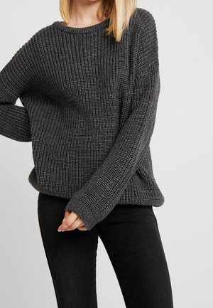 Jumper - mottled dark grey