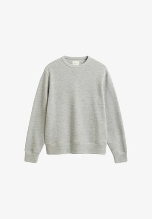 GANT, GANT HEATHER CREW NECK SWEATSHIRT - Felpa - grey melange
