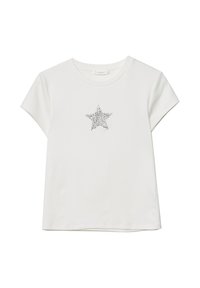 WITH RHINESTONES - T-shirt imprimé - white