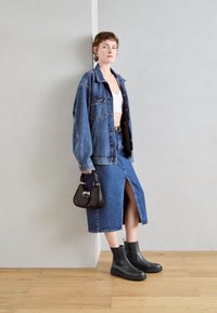 Kennel + Schmenger FREDA - Členkové čižmy na platforme - ocean/schwarz