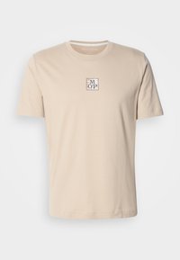 SHORT SLEEVE CREW NECK ARTWORK - Jednoduché tričko - beige