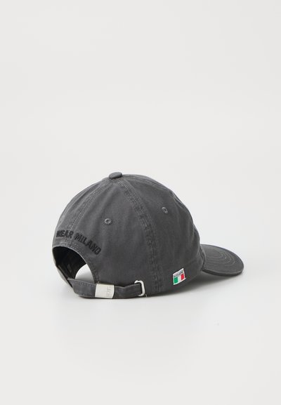 GCDS LOUNGE LOGO BASEBALL HAT UNISEX - Kapa - dark grey