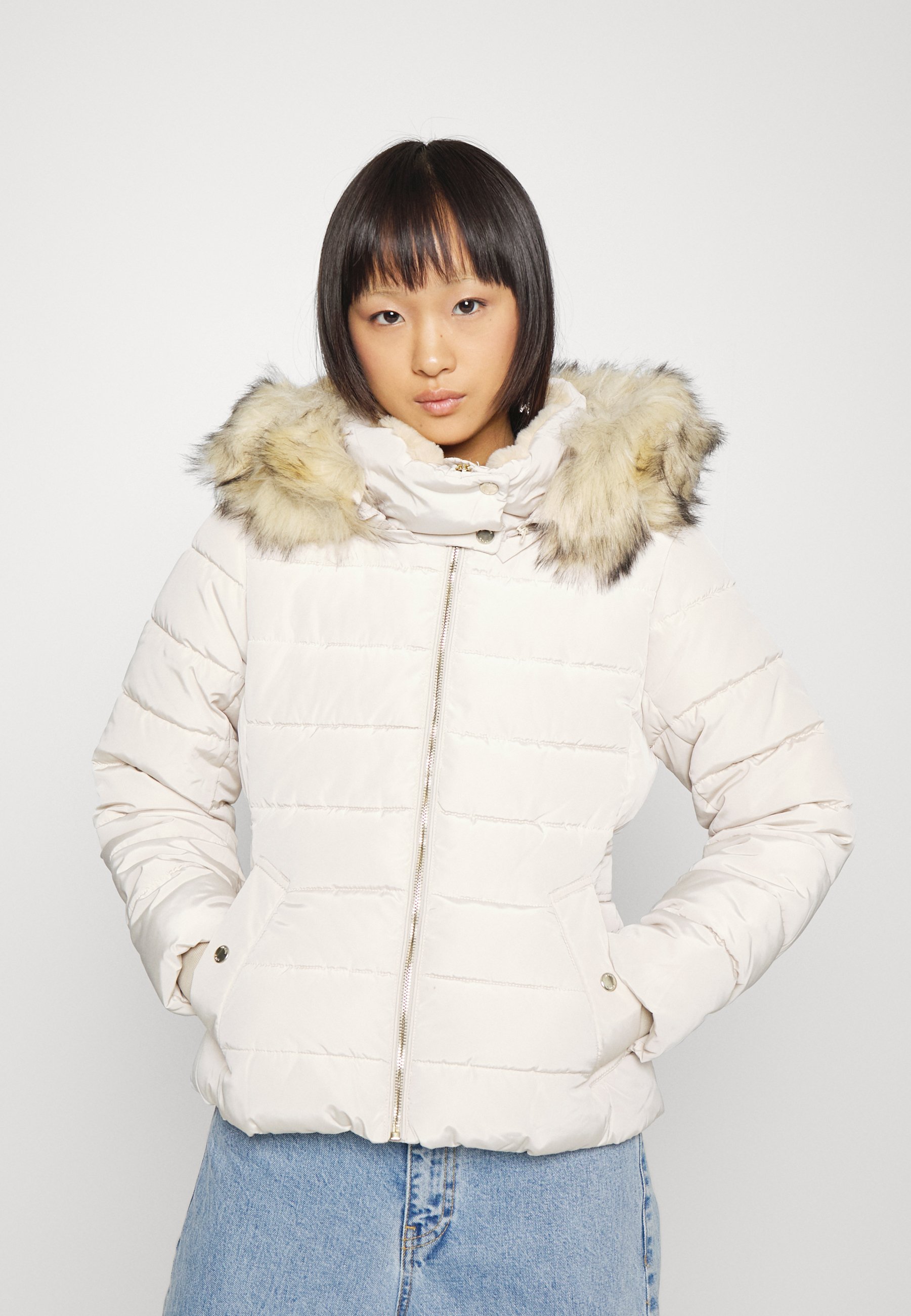 off white quilted jacket