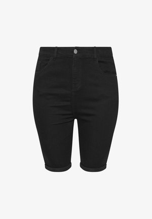 Yours Clothing, TURN UP - Short en jean - black