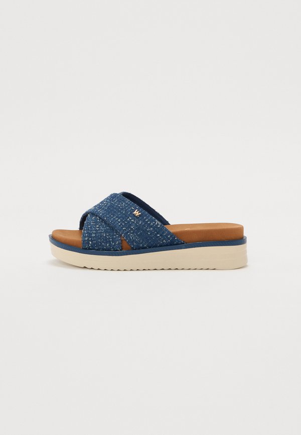 WANDA SLIDER WOMEN SEMI WEDGE - Mules - dark denim