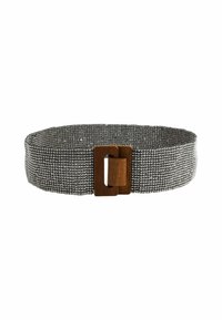 Next WIDE BEADED ELASTICATED  - Taljebælter - brown white