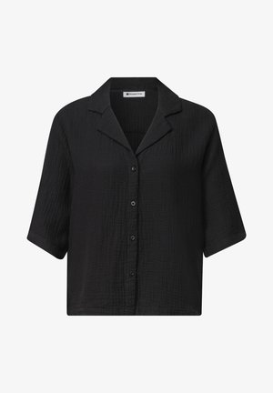 Street One, MUSSELIN BLUSE MIT BOWLING-KRAGEN - Chemisier - black