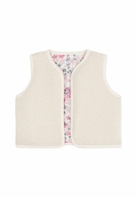 Petit Bateau BÉBÉ GILET FAUSSE FOURRURE - Γιλέκο - milk/multicolour