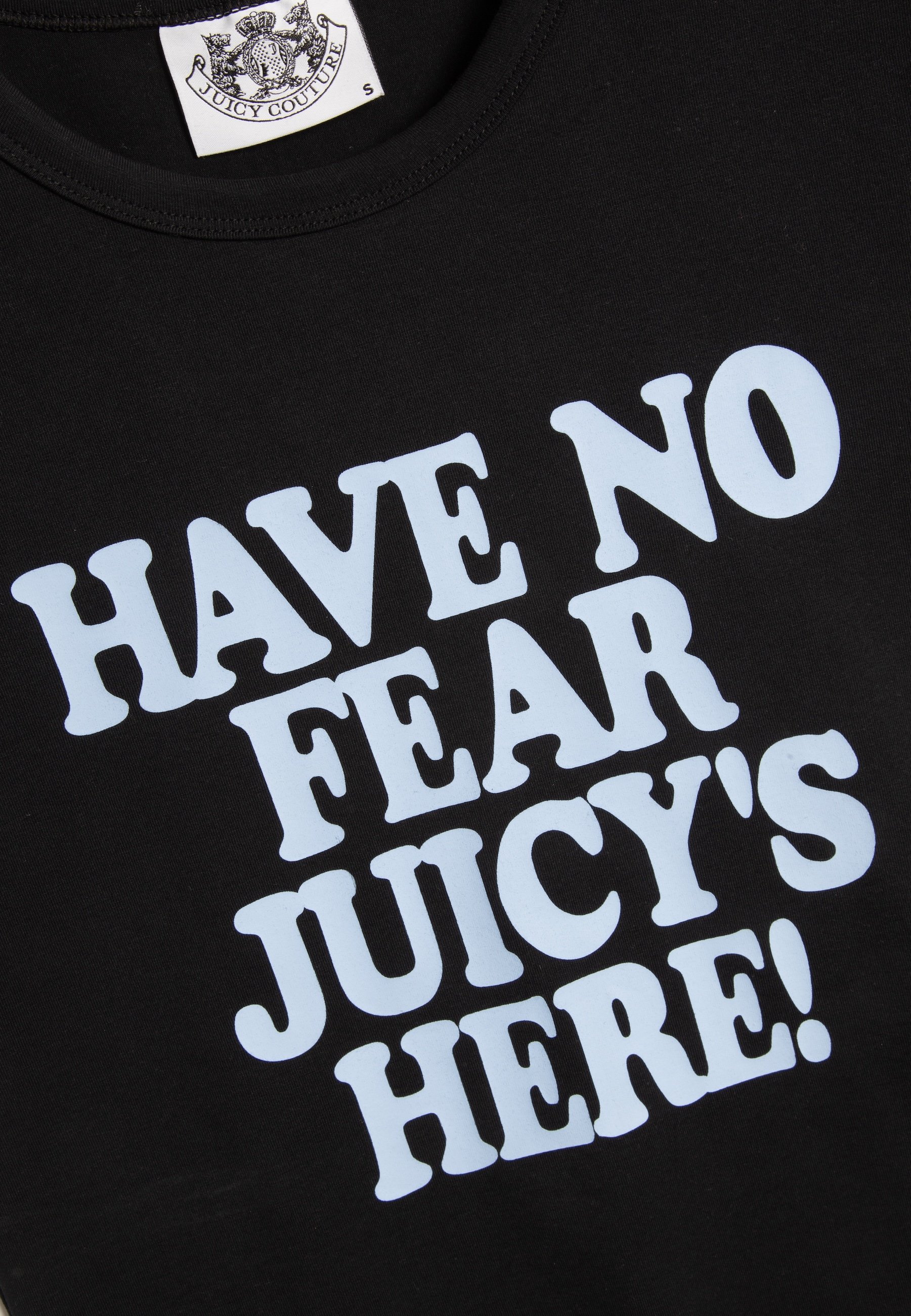 Juicy Couture☆NO FEAR Print T-shirt Tシャツ【UK発】 BLACK OVERSIZED I KISS JC TEE – Juicy Couture UK