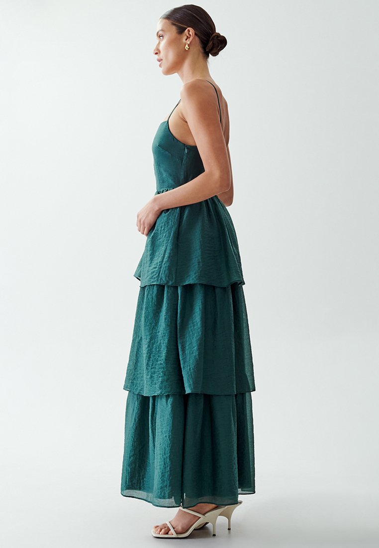 THE FATED NOA TIERED - Maxi dress - emerald/dark green - Zalando.ie