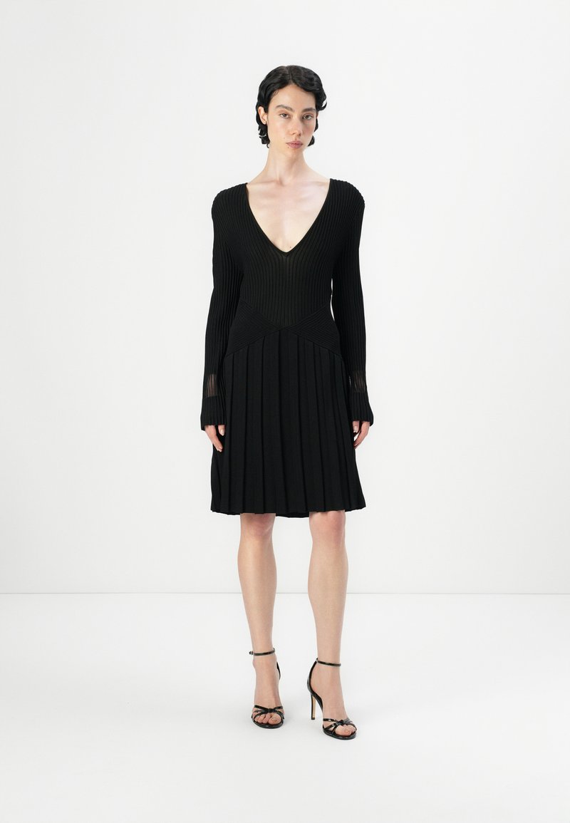 Emporio Armani Gebreide jurk zwart