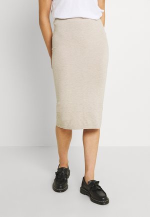 Pencil skirt - mottled beige