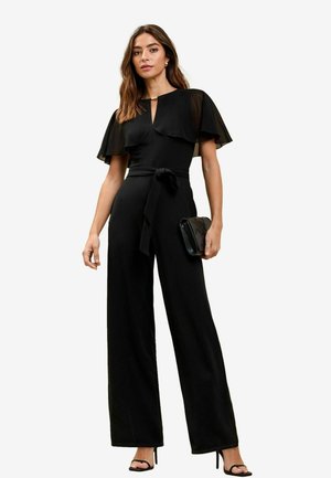 Lipsy REGULAR FIT CAPE SLEEVE KEYHOLE - Jumpsuit - black