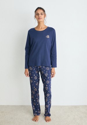 LASCANA VIVANCE DREAMS BY LASCANA VD MOON SMILE  - Pyjama set - dark blue