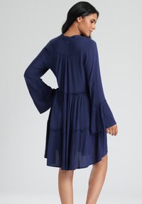 South Beach TIERED DRESS - Jurk - navy