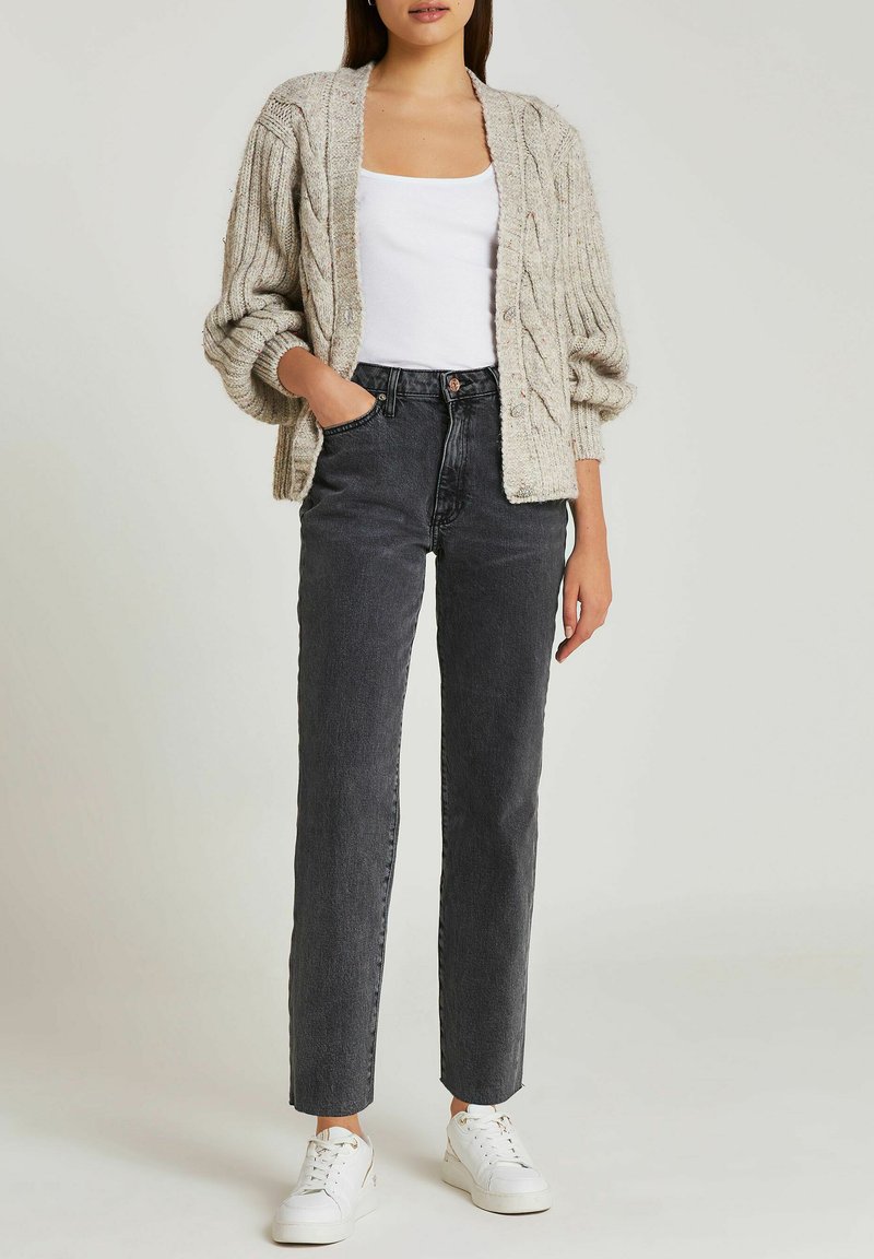 Damen Kleider | River Island Strickjacke cream/beige - ZK86705 Damen Kleider | River Island Strickjacke cream/beige - ZK86705