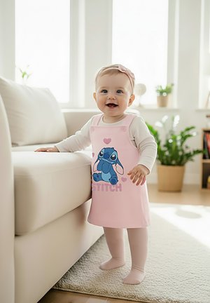 Disney, DISNEY LILO   STITCH BABY LATZKLEID STITCH KLEID MIT TRÄGERN - Vestito casual - rosa