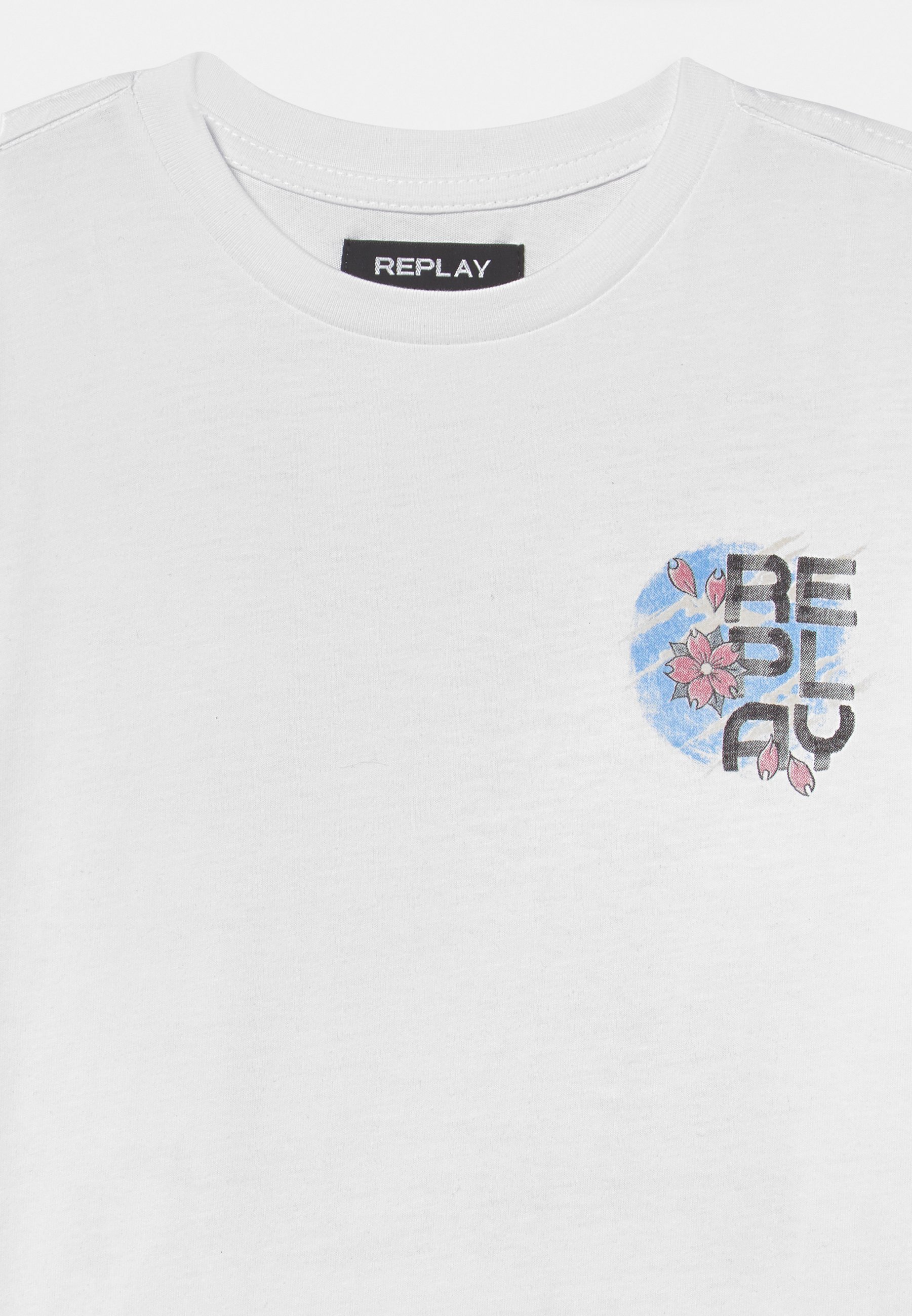 Replay TEE - Print T-shirt - white 