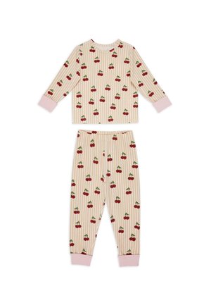CHERRY STRIPE PRINT - Conjunto de pijama - off-white