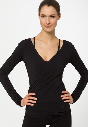 WRAP SLEEVES - Longsleeve - black