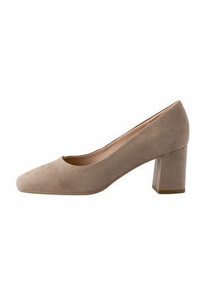 FOREVER COMFORT SQUARE TOE REGULAR WIDE FIT - Klassieke pumps - mink brown