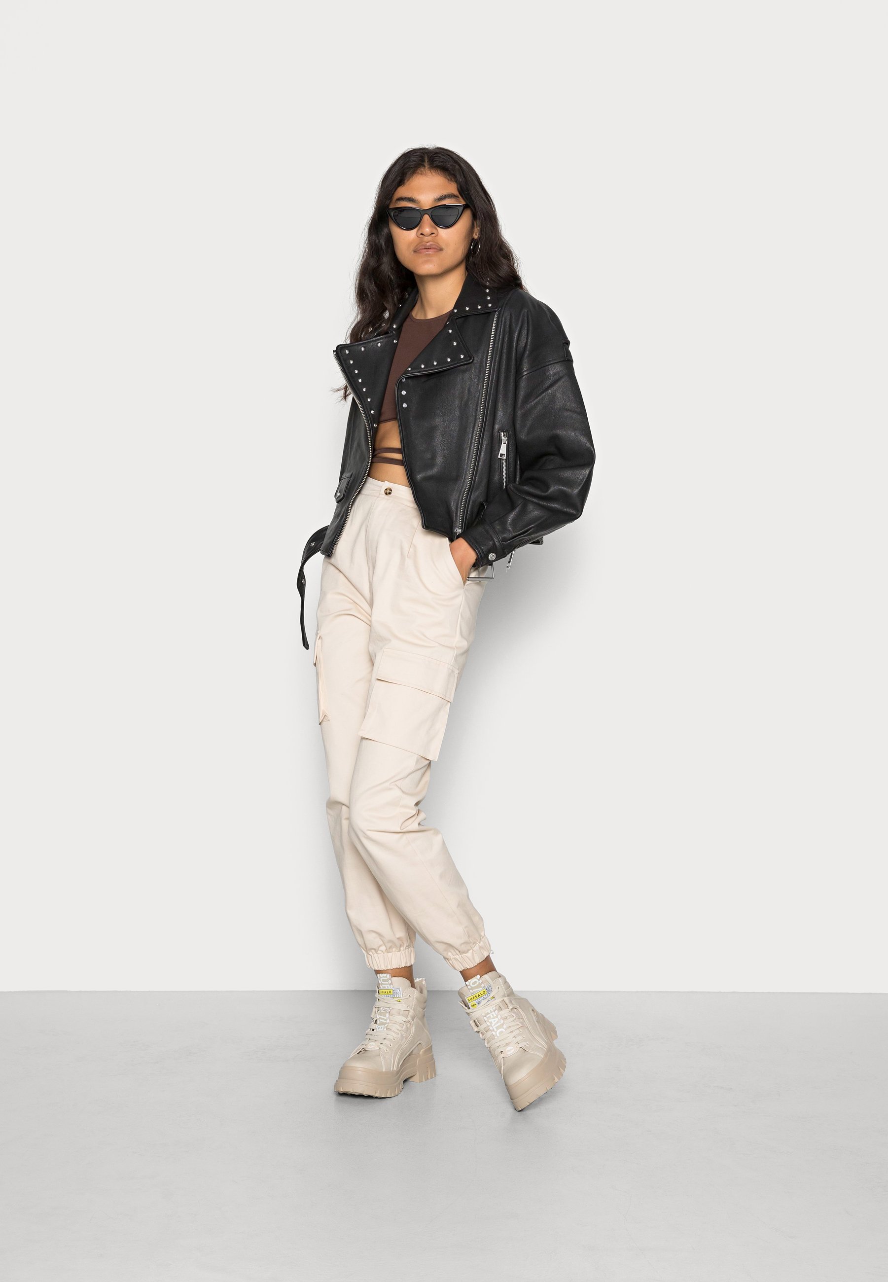 studded biker jacket womens