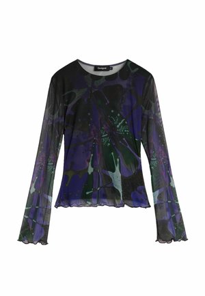 Desigual, PRINTED KNIT T-SHIRT M. C. LACROIX - Bluse - purple