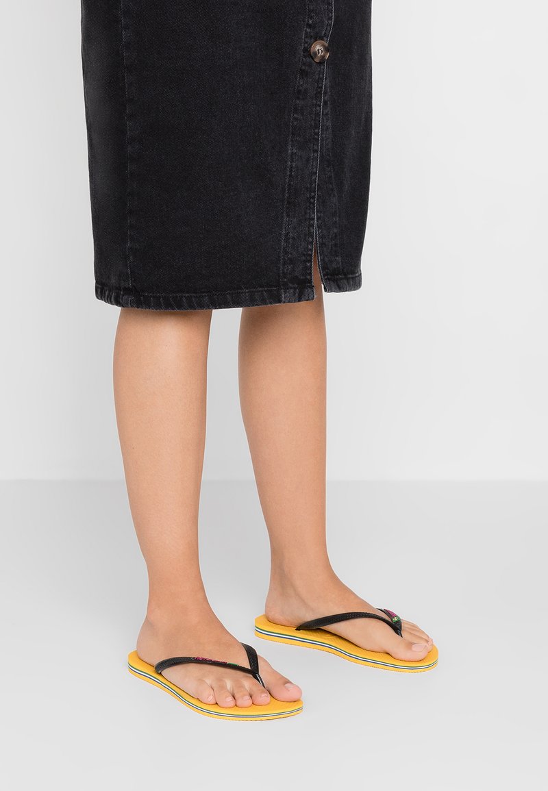 Havaianas SLIM BRASIL LOGO - Tongs - amarelo banana