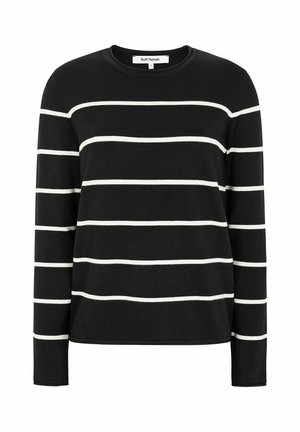 Soft Rebels MARLA ROLL EDGE STRIPE - Svetrík - black
