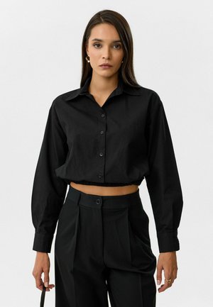 CROPPED - Overhemdblouse - black