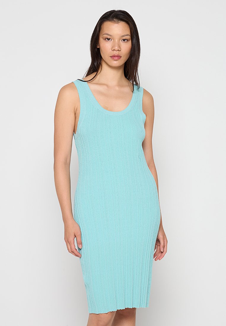 & Other Stories Gebreide jurk turquoise