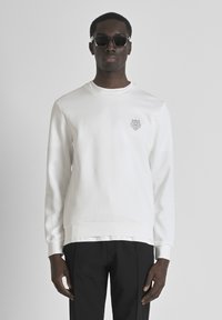 WITH INJECTION LOGO AND TIGER PATCH - Sportska majica - cream