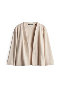 REGULAR FIT RIB - Cardigan - natural glaze