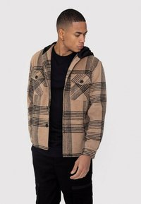 FRILIVIN CAPUCHE AVEC MOTIF À CARREAUX   - Veste mi-saison - marron