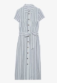 LINEN BLEND SHIRT DRESS - Košilové šaty - off-white