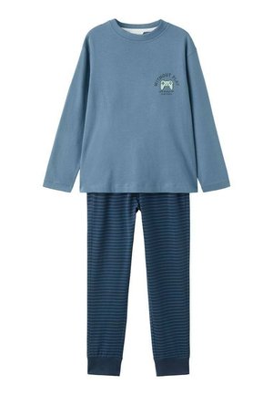 LANGE MET PRINT - Haut de pyjama - nachtblauw