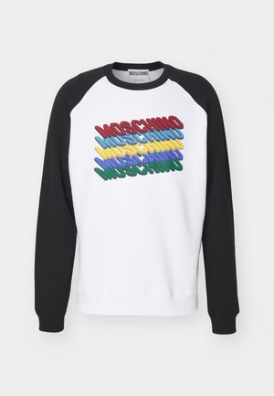 MOSCHINO FELPA - Sweatshirt - fantasia bianco