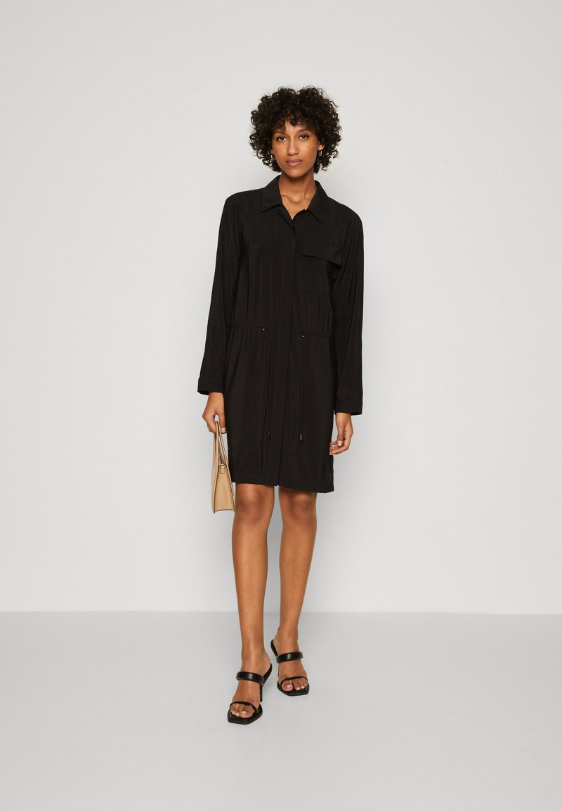 Calvin Klein SHIRT DRESS - Shirt dress - black - Zalando.ie