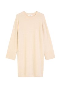 LONGSLEEVE ROUND NECK - Denní šaty - natural stone