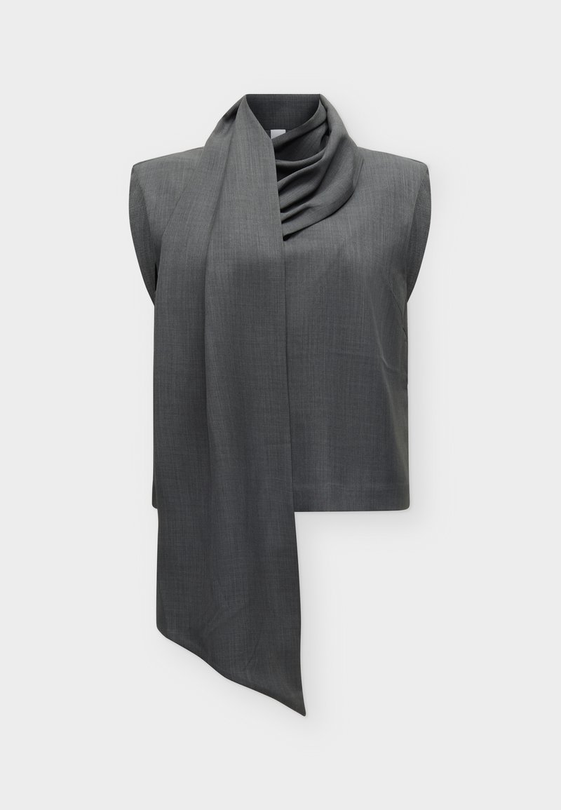 YAS YASELURA SL SCARF TOP S. - Top - dark grey melange/mottled dark ...