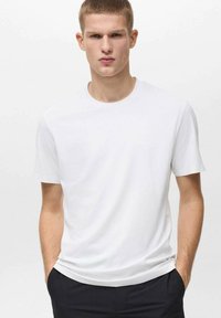 Mango Základné tričko - white