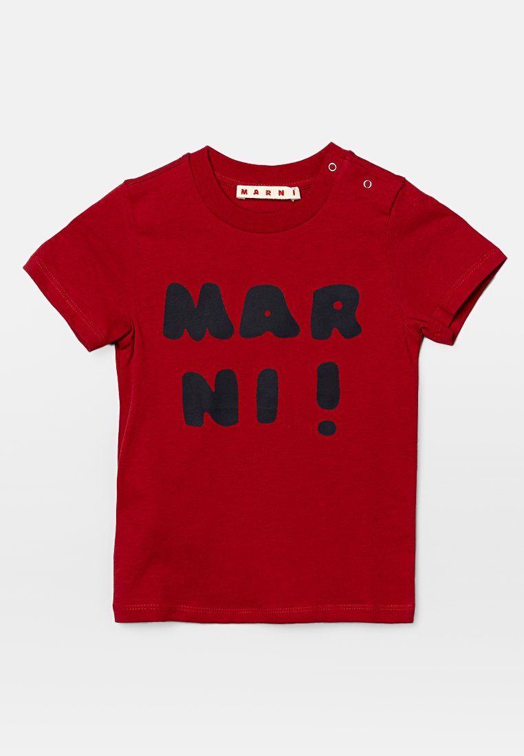 Marni T-shirt print rood Marni T-shirt print rood