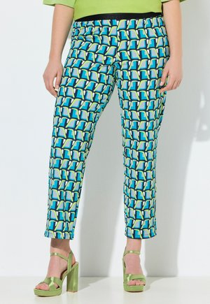 Ulla Popken SIENNA SCHMALES BEIN ELASTIKBUNDSTIKBUND - Stoffhose - marine