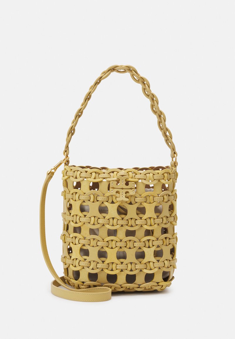 Tory Burch MCGRAW DIE CUT SMALL BUCKET Handtasche beeswax/gelb