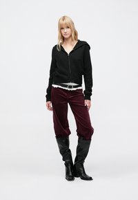 GAP CASHSOFT ZIPPER HOODIE - Mikina na zip - black