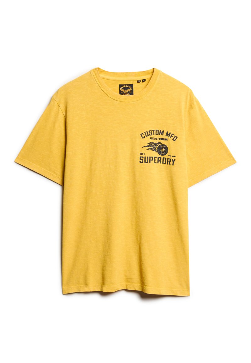 Superdry & Co T-shirt print geel Superdry & Co T-shirt print geel