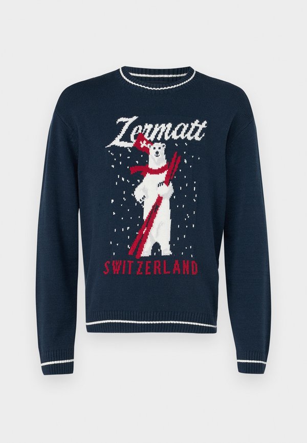 Relaxed Zermatt Switzerland Graphic Crew Sweater - Jumper3